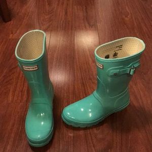 RARE Tiffany Blue Hunter Rain Boots